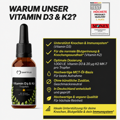 Vitamin D3 K2 Pluss